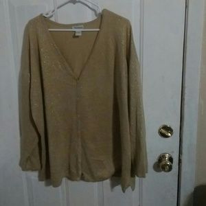 💙Avenue gold and shimmer sweater